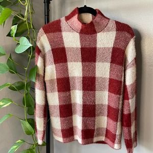 ZARA Girl's Buffalo Check Sweater